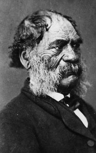 Hori Kingi Te Anaua, Führer des Ngati Ruaka Stammes, ca. 1860