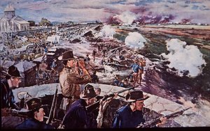 Spanisch-Amerikanischer Krieg 1898, US-Artillerie im Einsatz auf den Philippinen