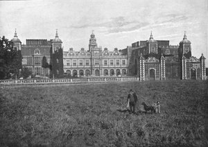 Hatfield House, Südfront, ca. 1900 von G. W. Wilson and Company