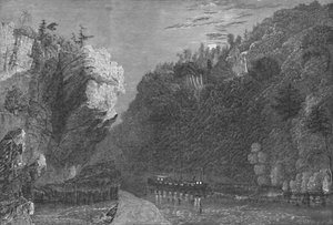 Bluff am Erie-Kanal, in der Nähe von Little Falls, 1883