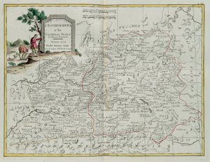 Extremadura und Castilla la Nueva, Stich von G. Zuliani aus Band I des Neuesten Atlas, veröffentlicht in Venedig 1776 von Antonio Zatta, Privatsammlung