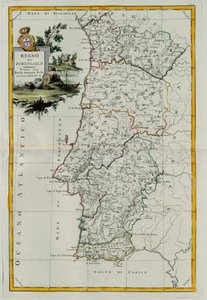 Königreich Portugal, Stich von G. Zuliani aus Band I des Neuesten Atlas, veröffentlicht in Venedig 1776 von Antonio Zatta, Privatsammlung