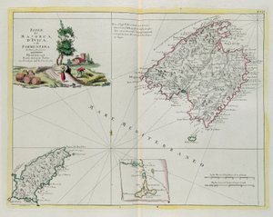 Die Inseln Mallorca, Ivica und Formentera, Stich von G. Zuliani aus Band I des "Neuesten Atlas" veröffentlicht in Venedig 1778 von Antonio Zatta, Privatsammlung