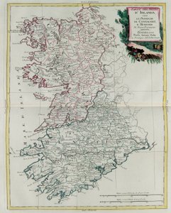 Das Königreich Irland, die Provinzen Munster und Connaught, Stich von G. Zuliani aus Band I des "Atlas Novissimo" veröffentlicht in Venedig 1778 von Antonio Zatta, Privatsammlung