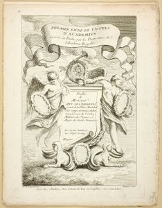 Figur (recto und verso), aus Premier livre de figures d’Academies gravées en Partie par les Professeurs de l’Académie Royale