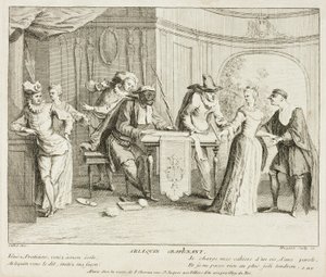 Tafel aus Livre de Scènes Comiques