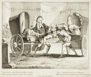 Tafel aus Livre de Scènes Comiques von Gabriel Huquier