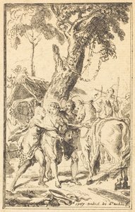 Flucht von M. de Belle-Isle, Gefangener bei den Attakapas [rechts]