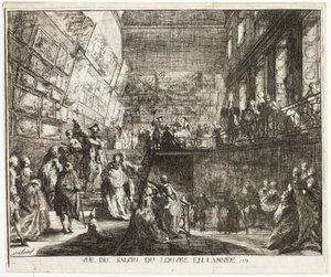 Ansicht des Salons im Louvre im Jahr 1753
