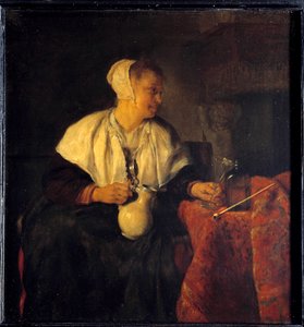 Der Ribotter. Gemälde von Gabriel Metsu (1629 - 1667)
