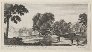 Landschaft mit Figuren