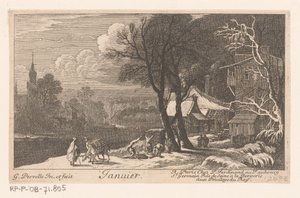 Titelbild mit Landschaft im Monat Januar