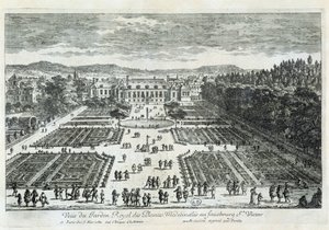 Ansicht des Jardin des Plantes im 17. Jahrhundert, von Perelle von Gabriel Perelle