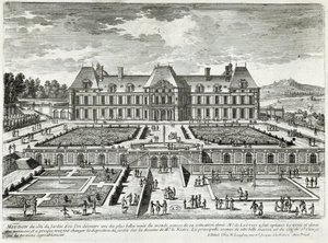 Ansicht des Schlosses von Meudon - von Perelle, Ende des 17. Jahrhunderts