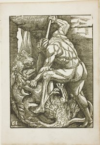 Die Arbeiten des Herkules: Cerberus aus der Unterwelt holen von Gabriel Salmon