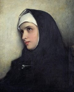 Porträt einer Nonne von Gabriel von Max