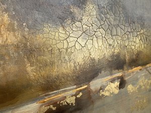 Goldene Rissige Erde