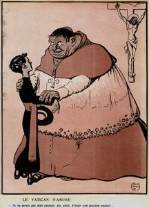 Karikatur im französischen politischen Humorblatt „L