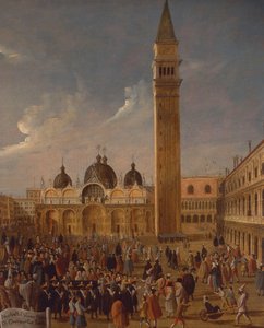 Karneval auf dem Markusplatz in Venedig (Nahaufnahme) von Gabriele Bella