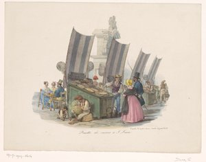 Meeresfrüchtestand auf dem Markt