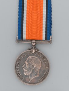Britische Kriegsmedaille 1914-20, verliehen an Private Andreya von Gaetano Matteo Monti