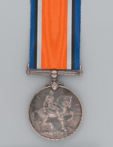 Britische Kriegsmedaille 1914-20, verliehen an Private Andreya von Gaetano Matteo Monti