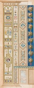 Pilaster Loggia III (Verzierung mit verschiedenem Wild)