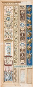 Pilaster Loggia IV (Verzierung, in welcher der Genius des Ruhms sitzt)