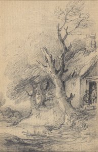 Hütte und Bäume von Gainsborough Dupont