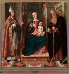 Madonna und Kind zwischen St. Biagio und St. Antonius dem Abt