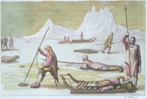 Warten auf dem Eis (Detail)