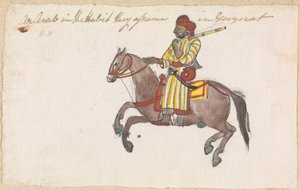 Ein Araber in den Kleidern von Guyirat von Gangaram Chintaman Tambat