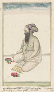 Porträt eines Priesters der Borahs von Gangaram Chintaman Tambat