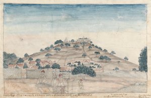 Ansicht von Parbati, einem Hügel in der Nähe von Poona, der von Tempeln des Peshwa besucht wird