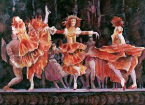 Szene aus Romeo und Julia, Royal Ballet, Covent Garden von Gareth Lloyd Ball