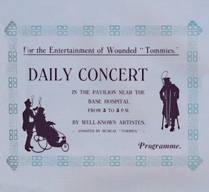 Werbung für ein Konzert, 1917
