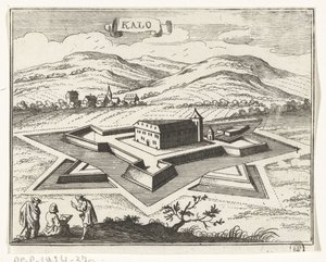 Ansicht von Nagykálló von Gaspar Bouttats