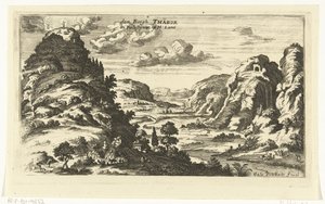Ansicht des Berges Tabor und die Verklärung Christi