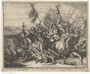 Niederlage der osmanischen Armee während der Belagerung von Wien von Gaspar Bouttats
