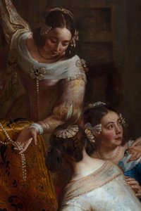 Erzherzogin Isabella von Spanien, die ihre Juwelen der Basilika St. Martin in Halle schenkt von Gaspar De Crayer