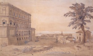 Der Palazzo Farnese in Caprarola von Gaspar van Wittel