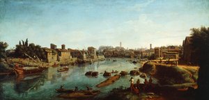 Ansicht des Tibers von Gaspar van Wittel