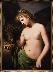 Hebe als Mundschenk des Adlers von Jupiter