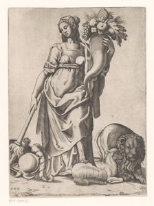 Allegorie auf den Überfluss dank Frieden von Gaspare Oselli