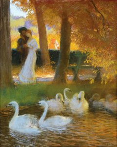 Liebende und Schwäne; Der Herbstspaziergang, 1896