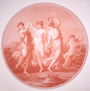 Die drei Grazien und Amor von Gavrila Ivanovitch Scorodomoff