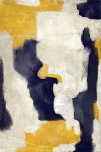 Abstrakte Gold-Indigo-Formen