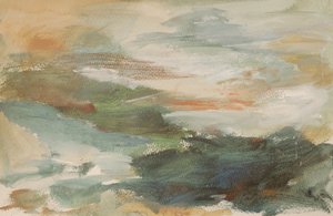 Serene abstrakte Landschaft von Gemma Bardot