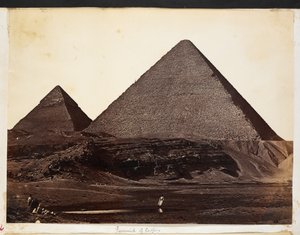 Pyramide von Cheops, aus dem Fotoalbum von General Charles George Gordon