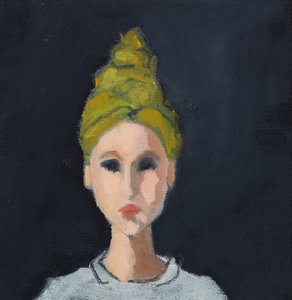 Mädchen mit grünem Turban von Genevieve French